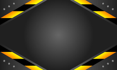 Yellow and black police background to warn of danger areas. Setting for danger games