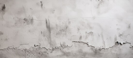 Pattern of aged white plaster texture on gray wall background