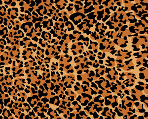 Leopard print pattern seamless background and printing or home decorate and more.