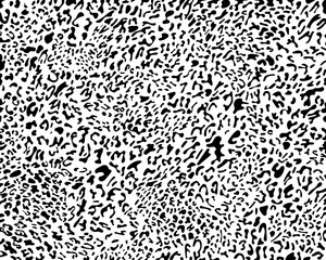 Leopard seamless pattern seamless for printing, cutting stickers, cover, wall stickers, home decorate and more. Leopard black spots on a white background classic design