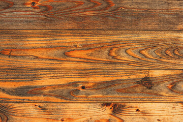 Brown rustic wooden background, old wood plank surface texture