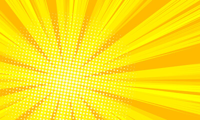 Comic burst yellow background design
