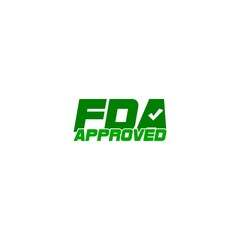 FDA Approved stamp. Food and Drug Administration icon