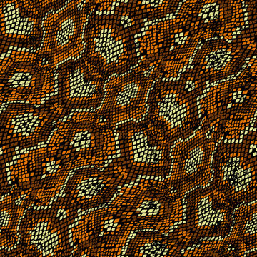 Abstract snake skin texture wallpaper vector print seamless pattern grunge effect in separate layer