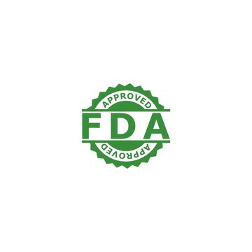 FDA Approved stamp. Food and Drug Administration icon