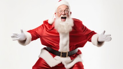 Fototapeta na wymiar Portrait of a happy Santa Claus 
