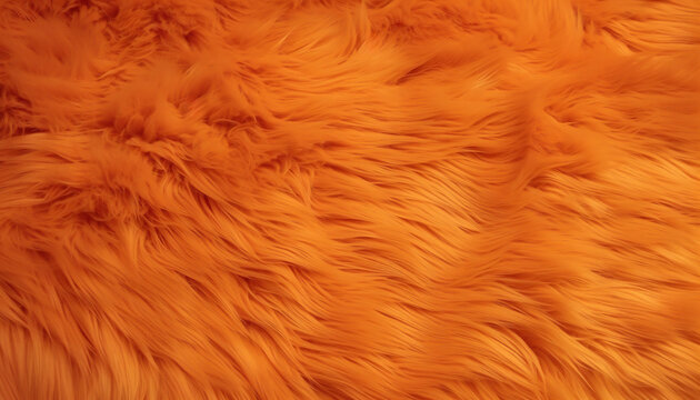 A close up of a textured orange fur texture background
