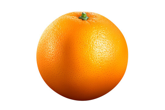 Orange PNG: A high-quality Image of a fresh and juicy citrus fruit with green leaves on a transparent background