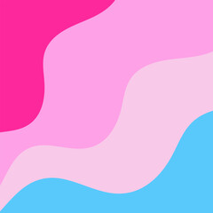 Pink Blue Gradient Abstract Wavy Vector Background