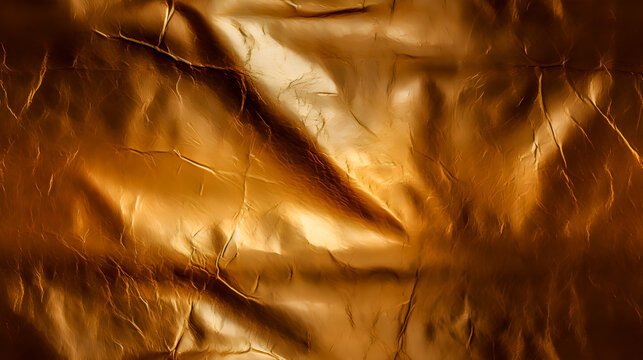 Seamless pattern of old dark glod leathe background. 