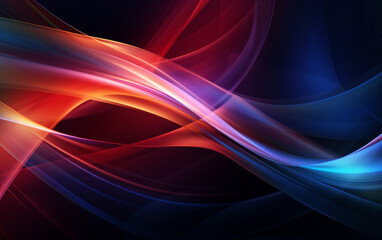 Abstract futuristic background with colourful glowing neon moving high speed wave lines. Ai Generative. Abstract wallpaper background.  Fantastic wallpaper. 
