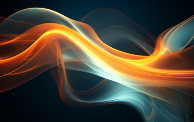 Abstract futuristic background with colourful glowing neon moving high speed wave lines. Ai Generative. Abstract wallpaper background.  Fantastic wallpaper. 