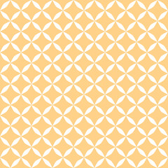 Seamless Pattern. Orange Curved Diamond Shape with White Background. Retro Geometric Design. Vintage Fashion Fabric Textlie Tile Texture.