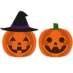 ハロウィンのかぼちゃのイラスト