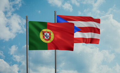 Puerto Rico and Portugal flag