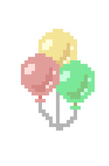 Ballon parties pixel art