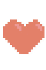 Red heart pixel