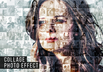 Collage Photo Effect - obrazy, fototapety, plakaty