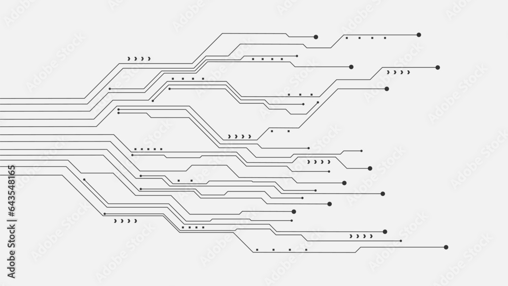 Wall mural hi-tech digital data abstract design