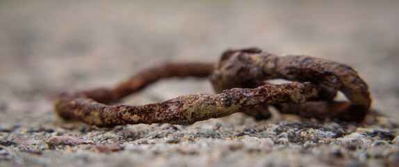 RUST - Rusty old metal element on the wall