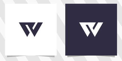 letter cw wc logo design - obrazy, fototapety, plakaty