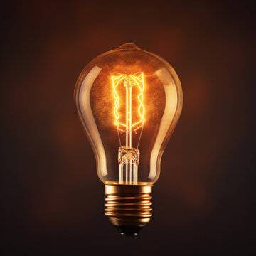 Fondo con detalle y textura de bombilla halogena con filamento encendido y luz calida