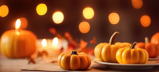 halloween, autumn table settings, ai