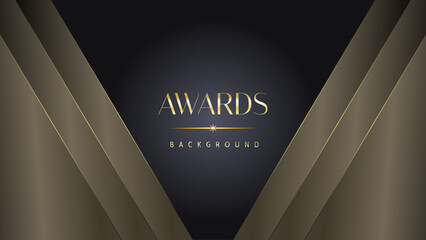 Black gold royal awards graphics background lines sparkle elegant shine modern glitter template luxury premium corporate abstract design.