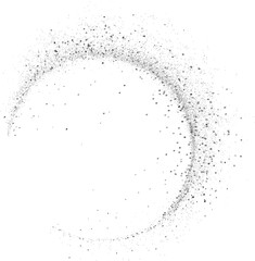 Silver Glitter shiny swirl