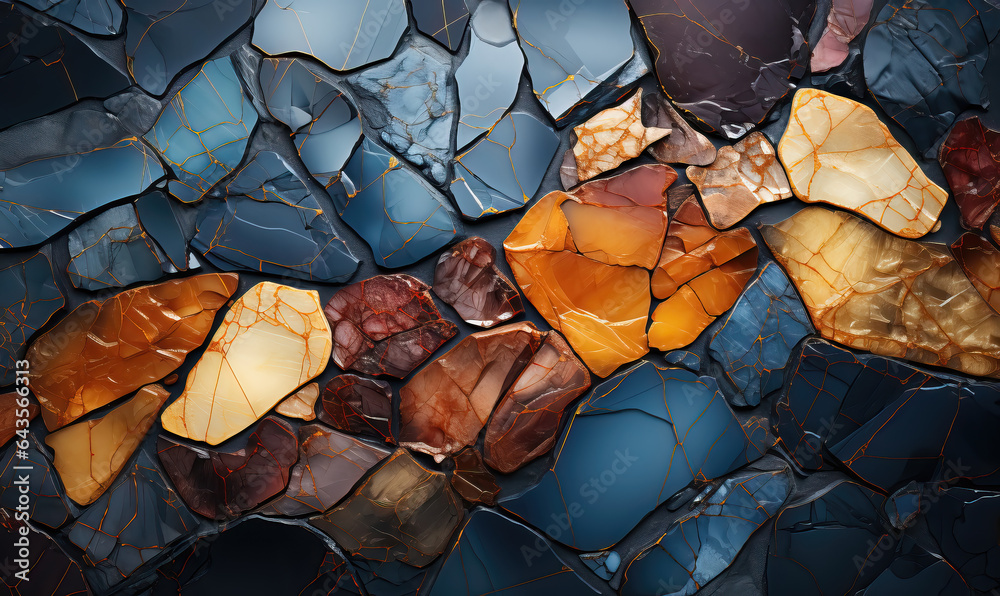 Wall mural abstract stone texture background in colorful color.
