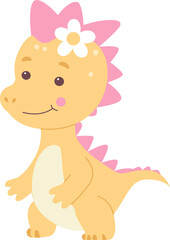 Childish Girl Dinosaur Baby