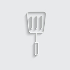 spatula icon vector sign kitchen tool 
