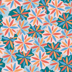 Flowers pattern. Can be printed on any material: package, merch, fabric, home.