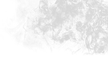 Fototapeta na wymiar a smoke cut on a transparent background in PNG format