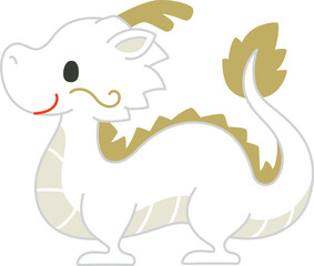 白龍のかわいいイラスト