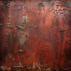 Fondo con detalle y textura de superficie de metal antiguo, con estilo grunge y tonos rojizos