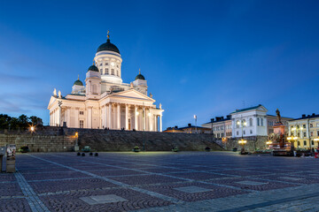 Helsinki Cathedral is the Finnish Evangelical Lutheran cathedral of the Diocese of Helsinki, located in the neighborhood of Kruununhaka