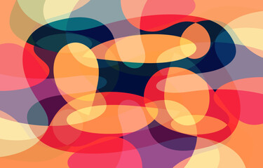Colorful Abstract Groovy background design