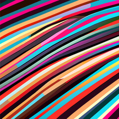 Obraz premium stripes lines pattern seamless to decoration bright colorful modern element design background abstract vector illustration