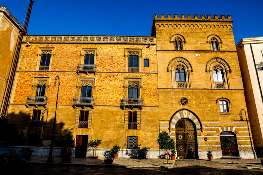 Palazzo Galetti di San Cataldo, Palermo, Sicily, Italy (1866).