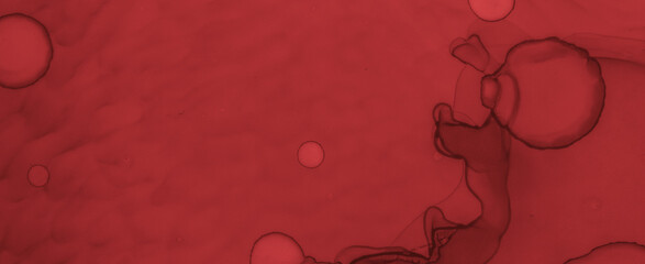 Grungy Blood Background. Red Ink Banner.