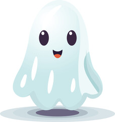 Spooky Ghost Vector Illustration - Halloween Design