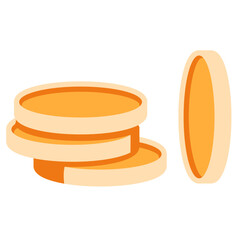 Metal coins, pair of gold coins, investment in precious metals.