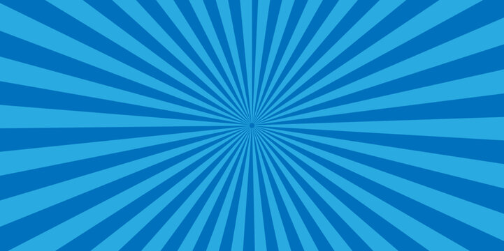 Retro blue grunge sunburst background. Abstract seamless blue sunburst background. used for the pattern background.