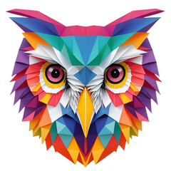 Obraz premium a colorful owl face