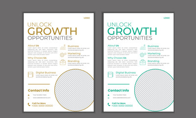 moda bundle of  templates of a4 flyer template, modern template, in  color, and modern design, perfect for creative professional businessern business flyer template