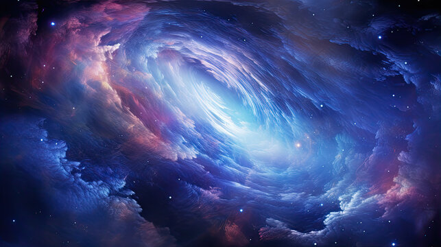 Purple space stars, the galaxy (our galaxy), © Ziyan Yang