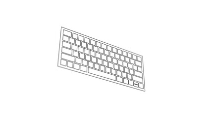 3d render of a keyboard