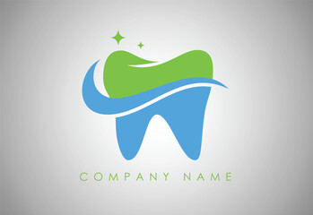Dental logo design template vector illustration.