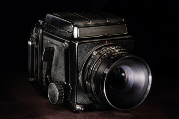 Big black Retro film camera